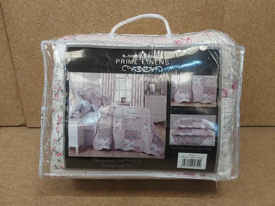 BAGGED ORTEGO POLYESTER PATCHWORK BEDSPREAD SET // SIZE: 250 X 250cm