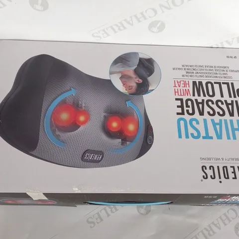 BOXED HOMEDICS SHIATSU MASSAGE PILLOW WITH HEAT SP-7H-EU