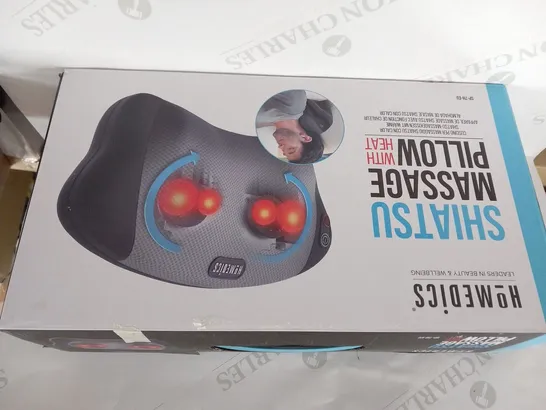 BOXED HOMEDICS SHIATSU MASSAGE PILLOW WITH HEAT SP-7H-EU