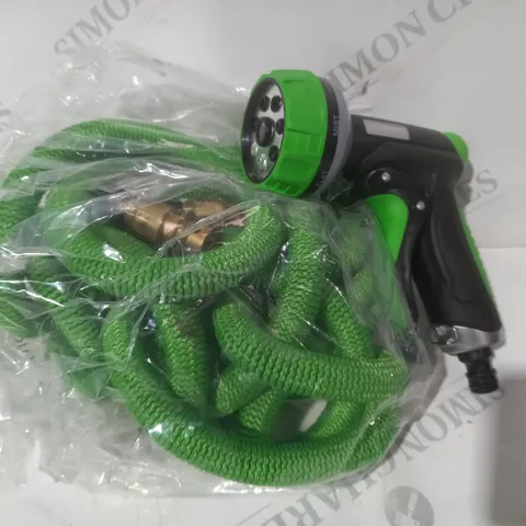 BOXED GRUMPY GARDENER EXPANDABLE HOSE WITH 7 PATTERN GUN AND ACCESSORIES