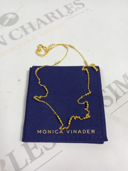 BOXED MONICA VINADER TRIPLE BEADED NECKLACE