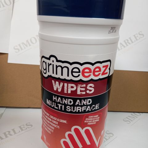LOT OF 10 PACKS OF GRIMEEZ HAND & MULTI SURFACE WIPES (10 X 80PCS)