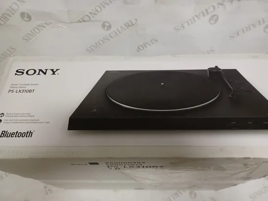 SONY PS-LX310BT STEREO TURNTABLE SYSTEM 