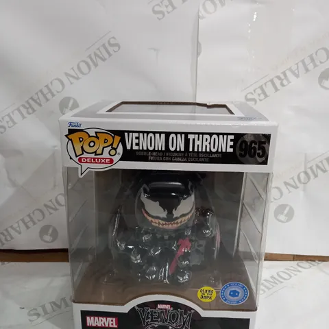 POP! DELUXE VENOM ON THRONE BOBBLE HEAD 965