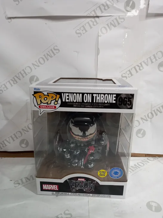 POP! DELUXE VENOM ON THRONE BOBBLE HEAD 965