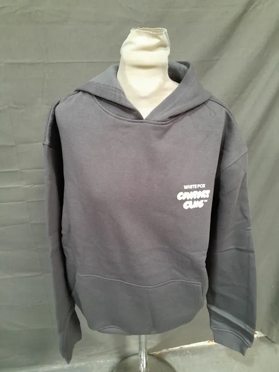 WHITE FOX COMFORT CLUBOVERSIZED HOODIE IN GREY - MEDIUM