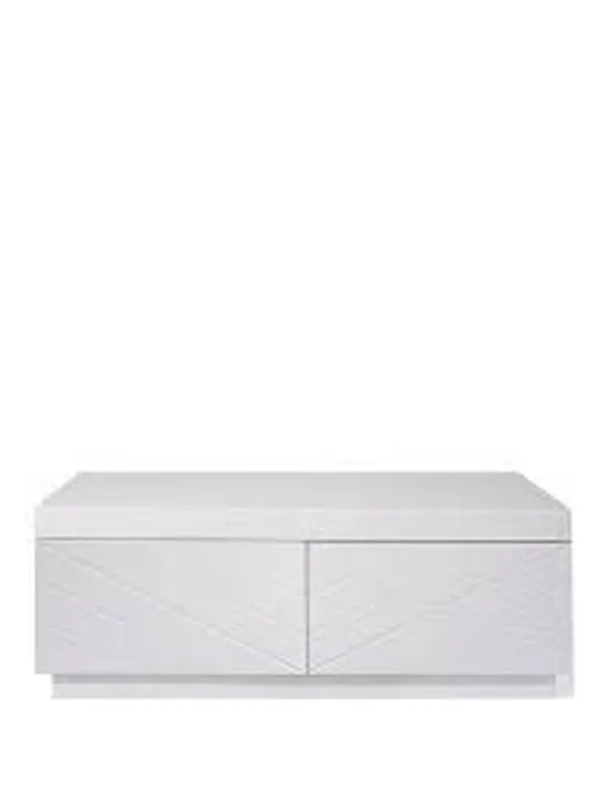 BOXED KARA COFFEE TABLE - WHITE 