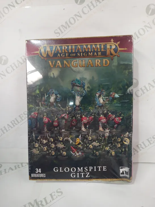 WARHAMMER AGE OF SIGMAR VANGUARD GLOOMSPITE GITZ BOX OF 34 MINIATURES