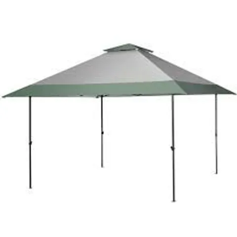 BOXED COSTWAY 4m X 4m POP UP GAZEBO WITH 4 REINFORCED RIBS AND WIDEN EAVES - GREEN