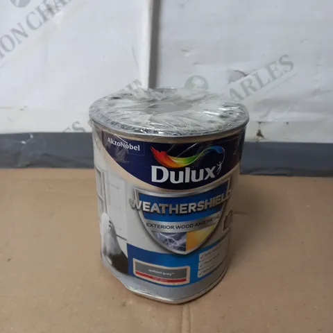 DULUX WEATHERSHIELD EXTERIOR PAINT GLOSS 750ML GALLANT GREY - COLLECTION ONLY 