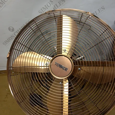 TOWER COPPERT METAL PEDESTAL FAN 