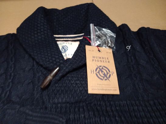 HUMBLE PIONEER NAVY KNITTED JUMPER - 36-38" / S