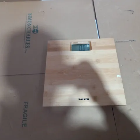 SALTER BAMBOO ELECTRONIC SCALE 