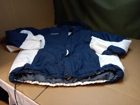 COLUMBIA NAVY/WHITE WINTERS JACKET - XL