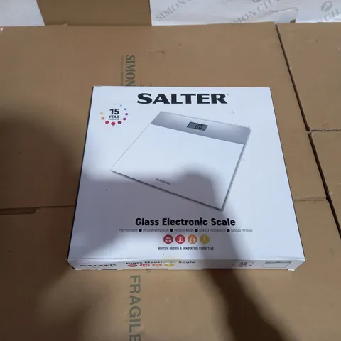 SALTER GLASS ELECTRONIC SCALE 