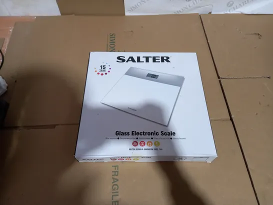 SALTER GLASS ELECTRONIC SCALE 