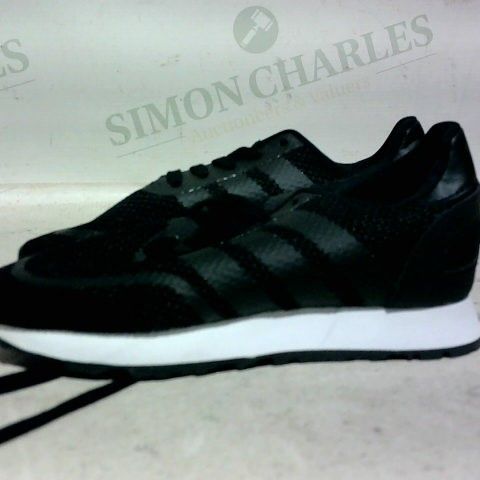 PAIR OF ADIDAS CHILD TRAINERS (BLACK), SIZE 12K