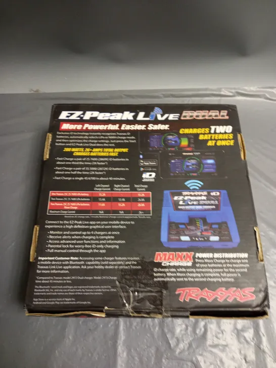 BOXED TRAXXAS EZ-PEAK LIVE DUAL HIGH OUTPUT DUAL CHARGER