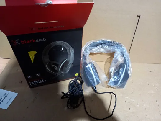 BOXED BLACKWEB GAMING HEADSET