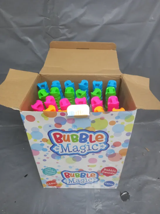 BOXED BUBBLE MAGIC 24 BUBBLE SWORDS 