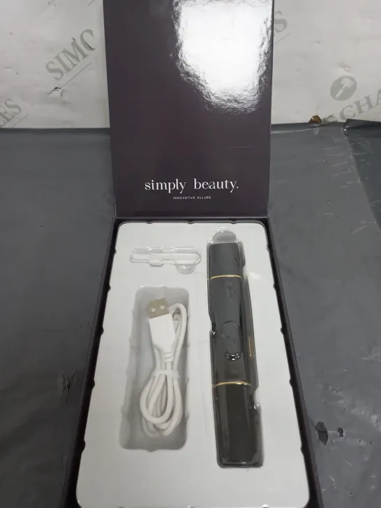 BOXED SIMPLY BEAUTY 2-IN-1 SUPER SMOOTH FACE & BROWS HAIR REMOVER IN BLACK