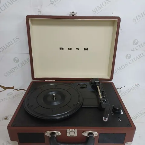 BOXED BUSH CLASSIC TURN TABLE IN BROWN - KTS-601