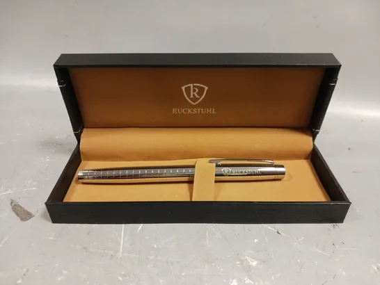 RUCKSTUHL STAINLESS STEEL LUXURY PEN IN GIFT BOX