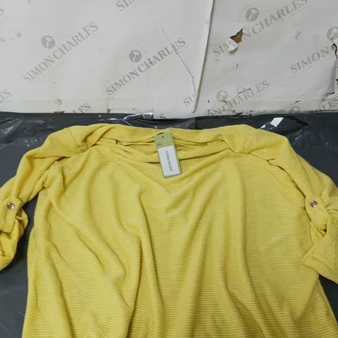 SUGAR CRISP RUFFLE TOP IN YELLOW - SIZE UNSPECIFIED 