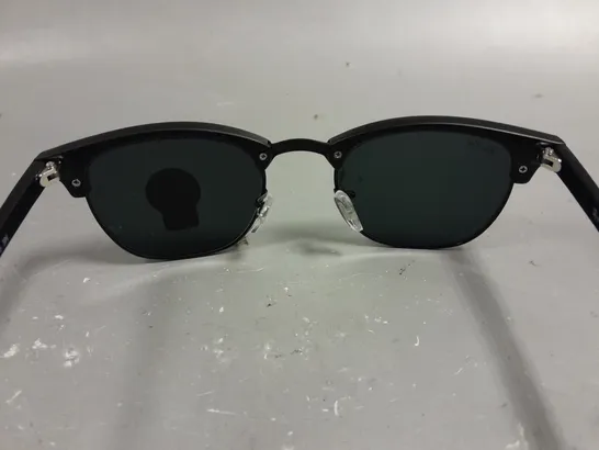 RAY BAN GLASSES WITH G-15 LENSES AND BLACK FRAME IN CASE