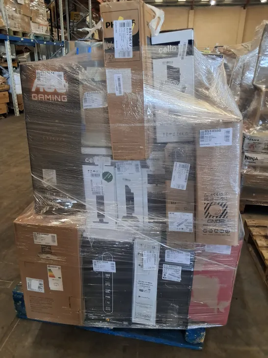 PALLET OF APPROXIMATELY 19 UNPROCESSED RAW RETURN TELEVISIONS AND MONITORS TO INCLUDE;