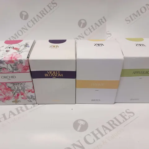 APPROXIMATELY 16 ASSORTED ZARA FRAGRANCES TO INCLUDE; APPLEJUICE, FEMME, VIOLET BLOSSOM AND ORCHID