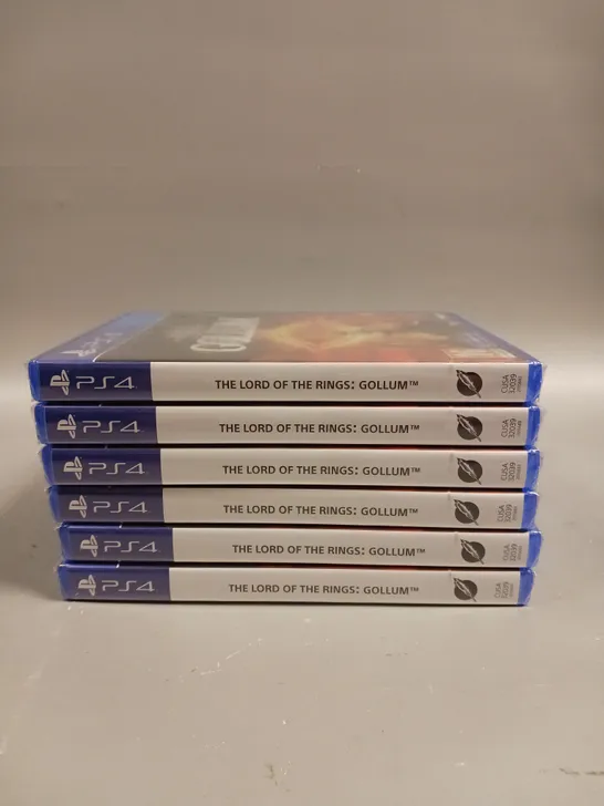 6 X BRAND NEW SEALED THE LORD OF THE RINGS GOLLUM FOR PS4 