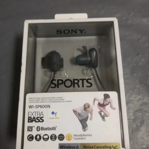 SONY SPORTS WIRELESS BLUETOOTH HEADPHONES WI-SP600N