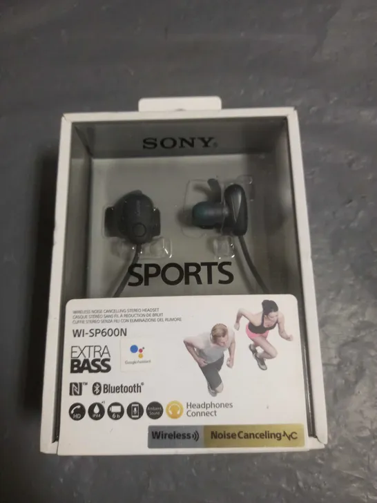 SONY SPORTS WIRELESS BLUETOOTH HEADPHONES WI-SP600N