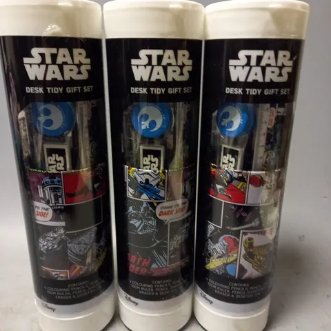 LOT OF 6 STAR WARS DESK TIDY GIFT SETS