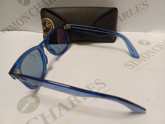 RAY-BAN 2140 WAYFARER BLUE TRANSPARENT SUNGLASSES 