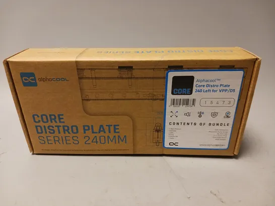 BOXED SEALED ALPHACOOL CORE DISTRO PLATE SERIES 240MM 