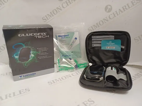 BOXED A.MENARINI GLUCOFIX TECH BLOOD GLUCOSE MONITORING SYSTEM 