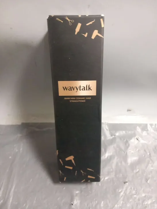 BOXED WAVYTALK 18MM MINI CERAMIC HAIR STRAIGHTENER