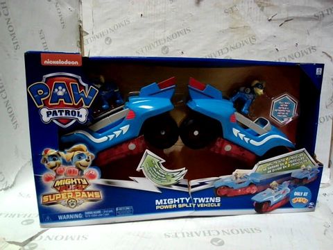 PAW PATROL MIGHTY PUPS SUPER PAWS MIGHTY TWINS POWER SPLIT VEHICLE 