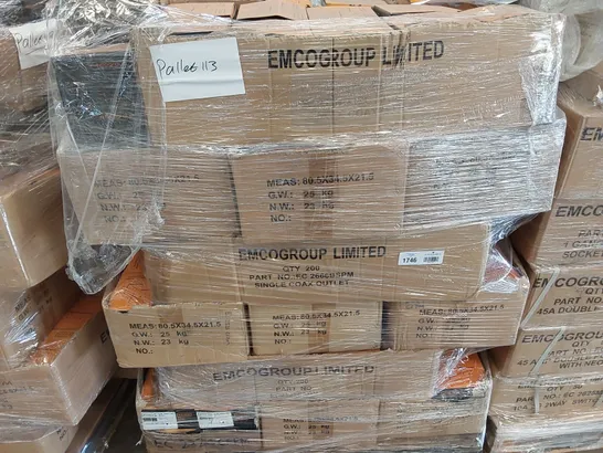 PALLET OF APPROXIMATELY  ASSORTED ELECTRICAL ITEMS/COMPONENTS TO INCLUDE: SWITCHES