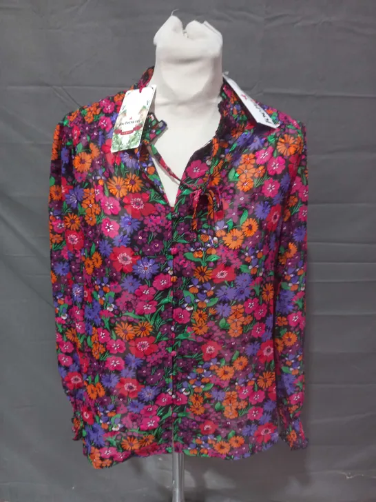 JOE BROWNS FLORAL BLOUSE - UK 12