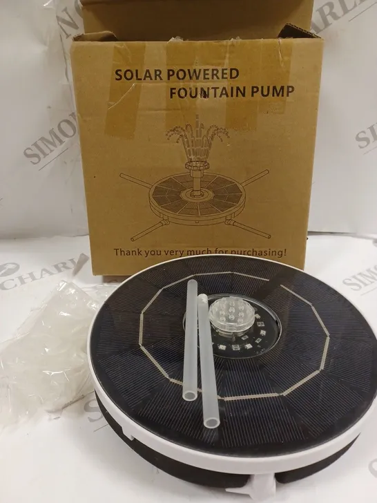 BOXED SOLAR POWERED FOUNTAIN PUMP 