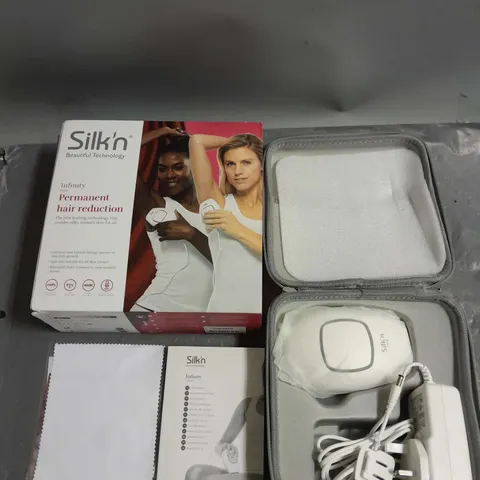 BOXED SILK'N INFINITY H3101 PERMANENT HAIR REDUCTION DEVICE IN WHITE