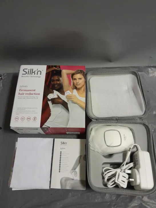 BOXED SILK'N INFINITY H3101 PERMANENT HAIR REDUCTION DEVICE IN WHITE