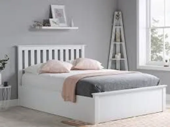 BOXED PHOENIX OTTOMAN BED IN WHITE - 120CM (1 BOX)