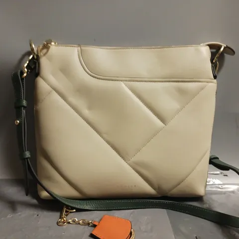 RADLEY LONDON SHOULDER BAG ON CREAM/GREEN / COLLECTION ONLY 