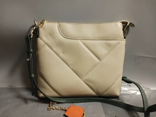 RADLEY LONDON SHOULDER BAG ON CREAM/GREEN / COLLECTION ONLY 