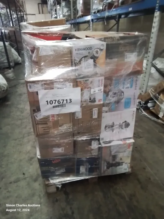 PALLET OF APPROXIMATELY 32 UNPROCESSED RAW RETURN HOUSEHOLD AND ELECTRICAL GOODS TO INCLUDE;