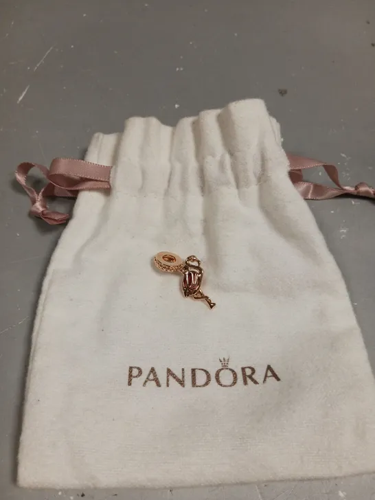 PANDORA PINK STONE FLAMINGO CHARM 